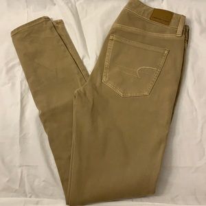 American eagle khaki stretch jeans